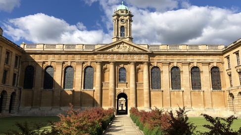 Facade of The Queen's College Oxford