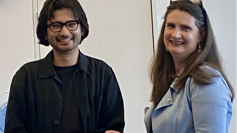 Jake receives farewell gift from Professor Liddell