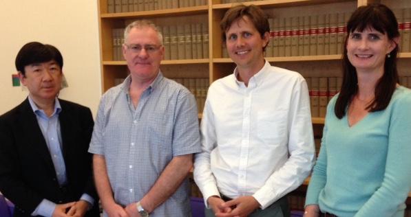 From left: Yuji Shiroshita, John Keown (who previously taught medical law at Cambridge and is now at Georgetown's Kennedy Institute for Ethics), Jeff Skopek, and Kathy Liddell LML welcomes Professor Yuji Shiroshita as a Visiting Research Scholar